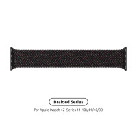 Ремінець до смарт-годинника Armorstandart Braided Solo Loop для Apple Watch 42 (Series 11-10)/41/40/38 Black Unity Size 4 (132 mm) (ARM64895)