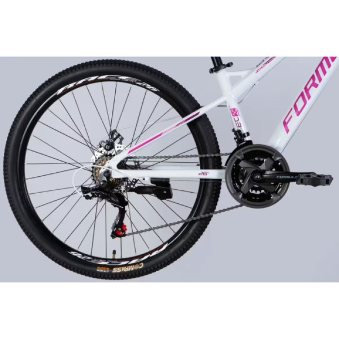 Велосипед Formula 26" BLACKWOOD DD рама-13" AL 2026 біло-рожевий (OPS-FR-26-802)