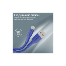 Дата кабель USB 2.0 AM to USB-C 1.2m Promate (xcord-ac.navy)