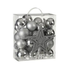 Ялинкова іграшка House Of Seasons Пластик 40 шт Сірі (8718861624120)