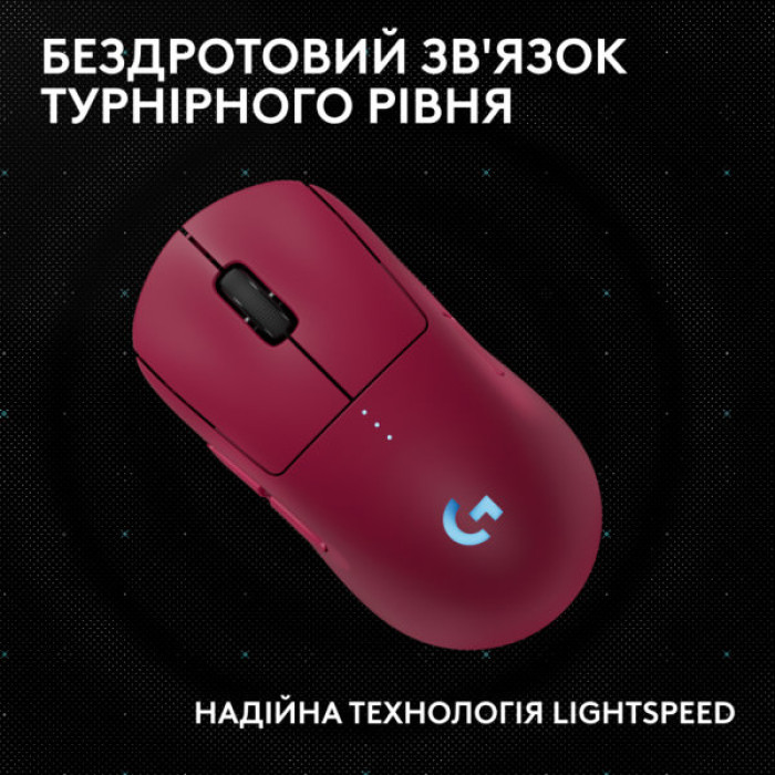 Мишка Logitech G Pro 2 Lightspeed Wireless Magenta (910-007309)