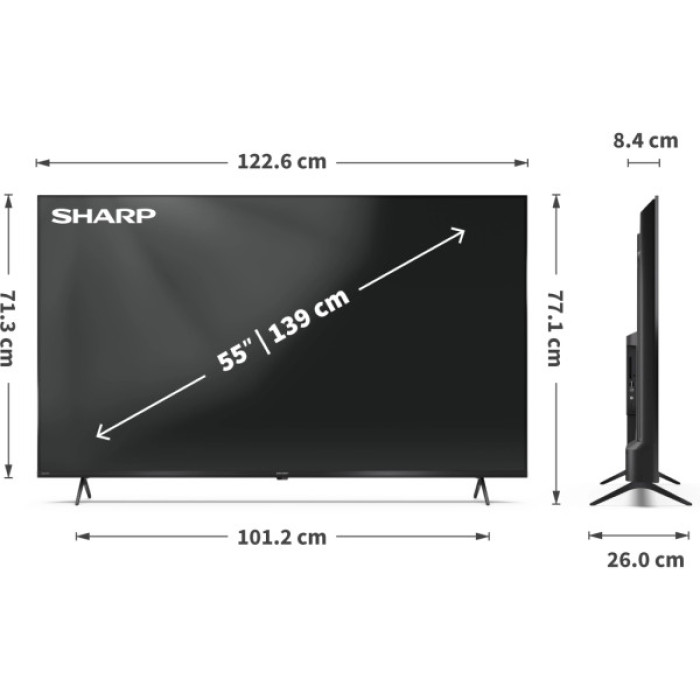 Телевізор Sharp 55HP5265E (4T-C55HP5265EB)