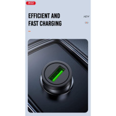 Зарядний пристрій XO USB QC3.0 black (CC39-BK)