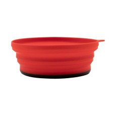 Миска туристична Tramp силіконова з пластиковим дном 550 мл (UTRC-123-terracota)