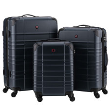 Набір валіз Wenger Amplar 3 в 1 (S,M,L) пластик, 4 колеса, синій (653150)