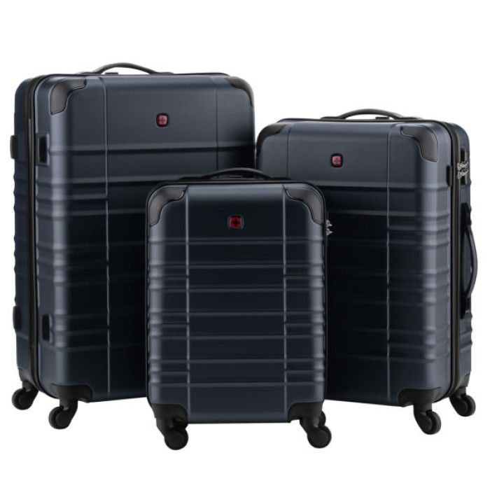 Набір валіз Wenger Amplar 3 в 1 (S,M,L) пластик, 4 колеса, синій (653150)