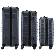 Набір валіз Wenger Amplar 3 в 1 (S,M,L) пластик, 4 колеса, синій (653150)