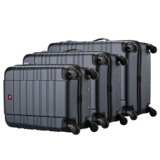 Набір валіз Wenger Amplar 3 в 1 (S,M,L) пластик, 4 колеса, синій (653150)