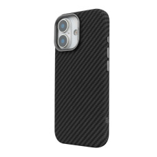 Чохол до мобільного телефона Armorstandart LikeCarbon2 MagCase Apple iPhone 17 Carbon Black (ARM86257)