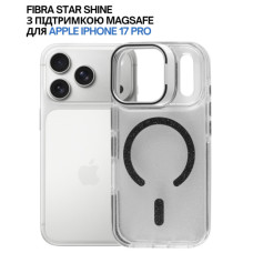 Чохол до мобільного телефона BeCover FIBRA Star Shine MagSafe Apple iPhone 17 Pro Black (715425)