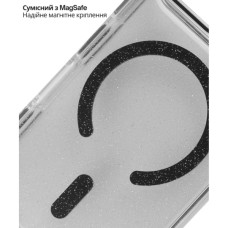 Чохол до мобільного телефона BeCover FIBRA Star Shine MagSafe Apple iPhone 17 Pro Black (715425)