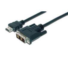 Кабель мультимедійний HDMI M to DVI M 2.0m 18+1pin Assmann (AK-330300-020-S)