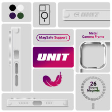 Чохол до мобільного телефона Armorstandart Unit MagSafe Samsung S25 Plus Matte Clear Silver (ARM82264)