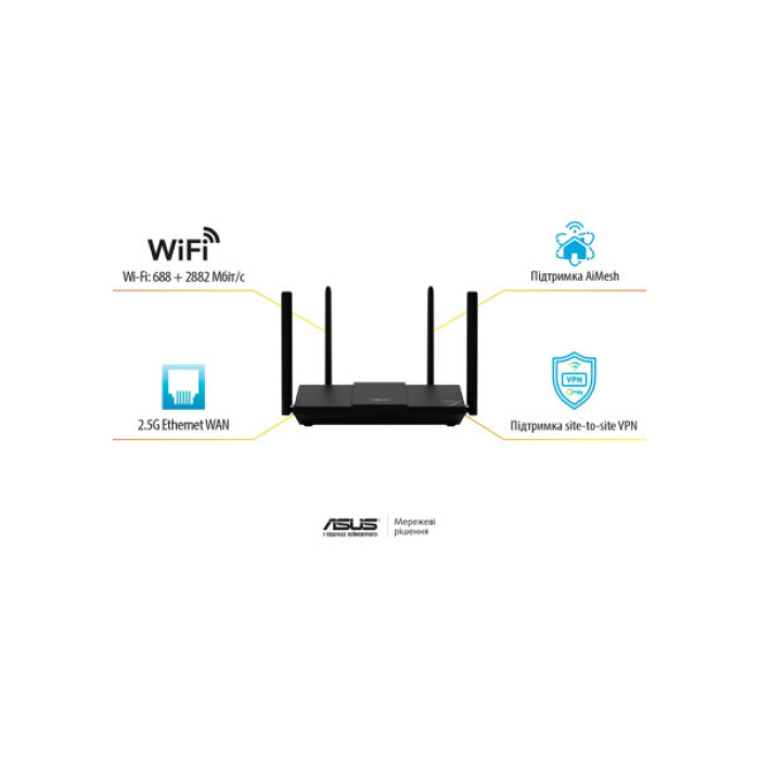 Маршрутизатор ASUS RT-BE50 (90IG09U0-MO3S00)