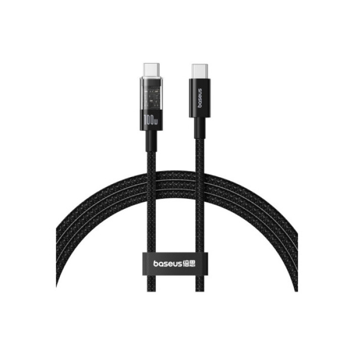Дата кабель USB-C to USB-C 1.0m 100W black Baseus (1167202)