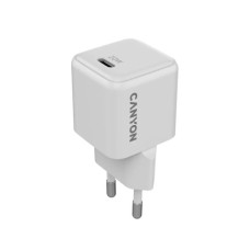 Зарядний пристрій Canyon CU20C GaN 20W 1xPD EU White (CNS-CUW20C)