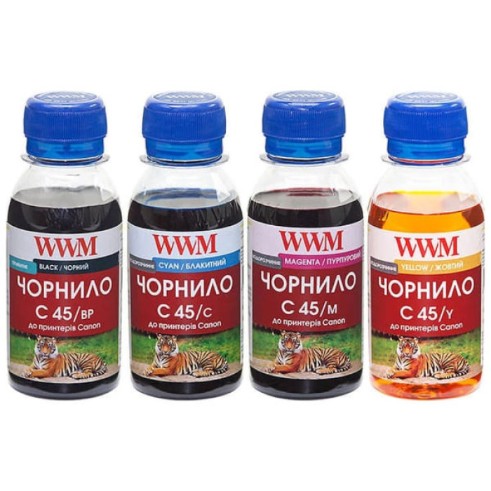 Чорнило WWM CANON PG440/CL-441 Black Pigment +C/M/Y (C45SET-4)