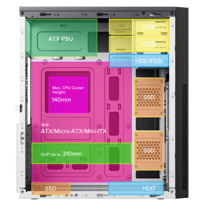 Корпус Gamemax ET-216-NP-2U3