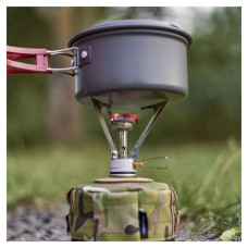 Пальник BRS Набір BRS-1 складний + балон різьбовий бутановий Quest, 450гр (BRS-1Q-G450)