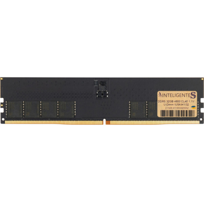 Модуль пам'яті для комп'ютера DDR5 32GB 4800 MHz INTELIGENTES (IU5AIH1/32)