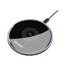Зарядний пристрій Essager Wireless charger 15W Qi magnetic + cable USB-C 1.0m black (EWXZMX-JMB01)