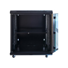 Шафа настінна GEAR 12U 19'' 600x600x650 мм, + полка 19", black (GWMSN-12U-600-600)