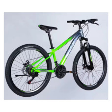Велосипед Space 26" MARS DD FR рама-13" ST 2026 зелено-сріблястий (OPS-SP-26-076)