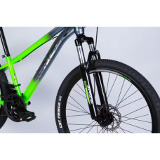 Велосипед Space 26" MARS DD FR рама-13" ST 2026 зелено-сріблястий (OPS-SP-26-076)