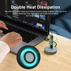 Док-станція для накопичувачів Maiwo M.2 NVMe/SATA SSD to USB3.2 Gen2 USB-C 10Gbps (K1698P2)