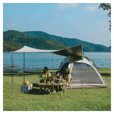 Намет Naturehike тримісний автоматичний із тентом Ango CNK2550WS01 L, коричневий (6975641887799)