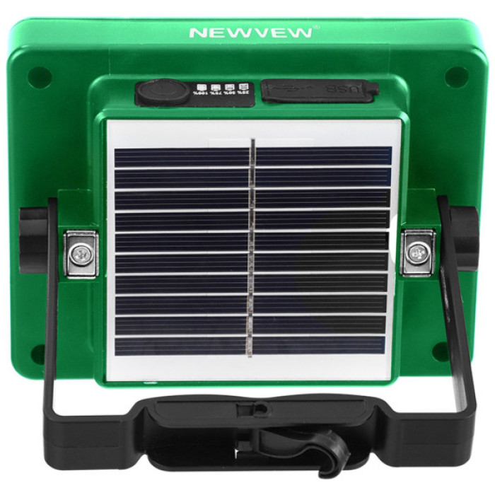 Ліхтар NEWVEW NV-S8 50W Solar Panel 1500mAh Green (NWVW-NV-S8-GN)