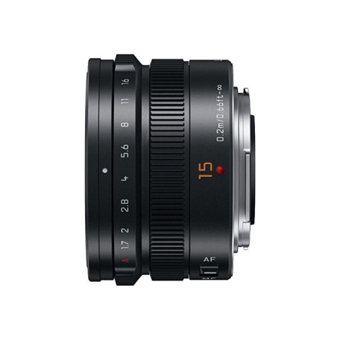 Об'єктив Panasonic Micro 4/3 Lens 15mm f/1.7 ASPH Black (H-X015E9-K)
