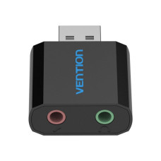 Звукова плата VENTION Audio USB 2х3,5mm jack Metal (VAB-S17-B)