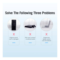 Звукова плата VENTION Audio USB 2х3,5mm jack Metal (VAB-S17-B)