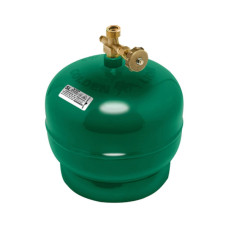 Побутовий газовий балон Voltronic Golden Lion 2кг (4,8л) + пальник 20354 Green (GL-GBG-2k-48L)