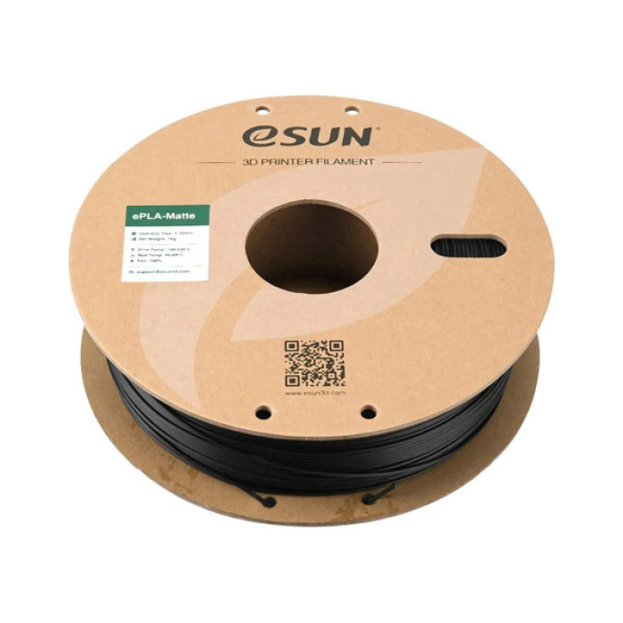 Пластик для 3D-принтера eSUN PLA+ 1.75мм, 1кг, black (PLA+P175B1)