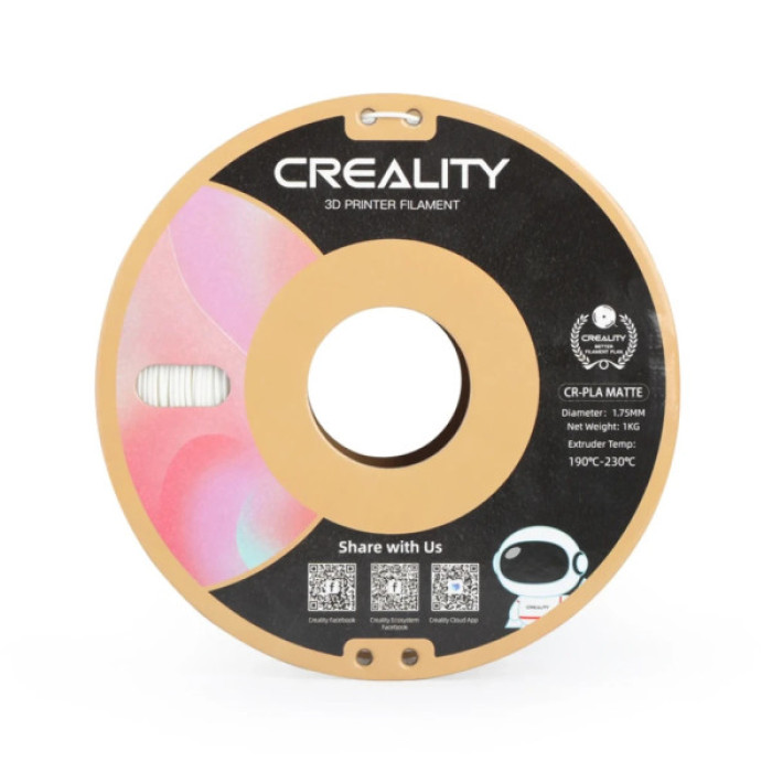 Пластик для 3D-принтера Creality PLA matte 1кг, 1.75мм, natural white (3301010296)