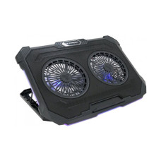 Підставка до ноутбука IceCoorel 10-17", 2*125mm 1200 RPM, 2*USB, 415x293x26.5mm, RGB (F8)