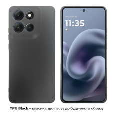 Чохол до мобільного телефона BeCover Silicone Motorola Moto G86 Black (713768)