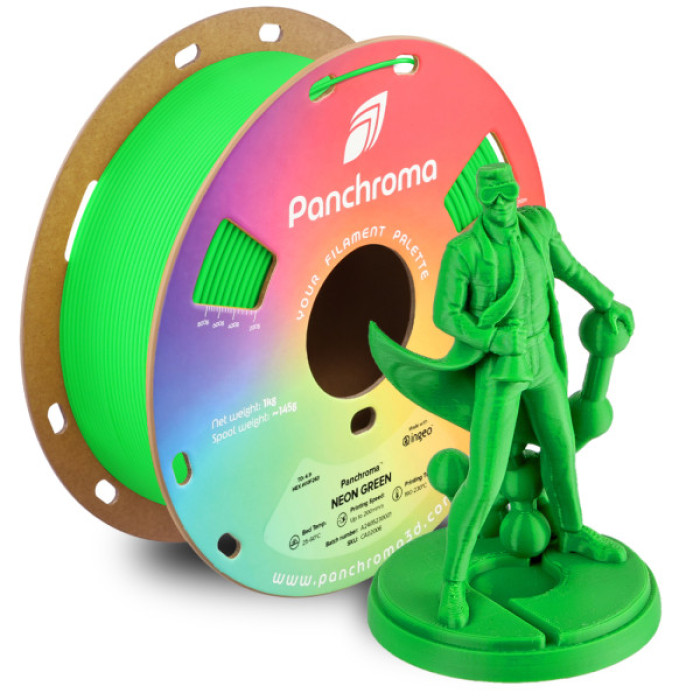 Пластик для 3D-принтера Polymaker PLA PANCHROMA NEON 1,75mm 1kg GREEN (CA02006)