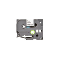 Стрічка для принтера етикеток UKRMARK B-T151P-BK/CL, сумісна з TZE151 ламінована, 24мм х 8м. black on transparent (900602)