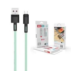 Дата кабель USB 2.0 AM to Micro 5P 1.0m 5A green XO (NB166-M-1-GR)