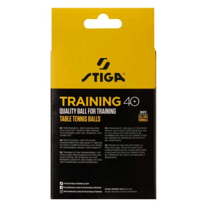 М'ячик для настільного теніса Stiga Training ABS 12 шт (1110-2610-12) (931159)