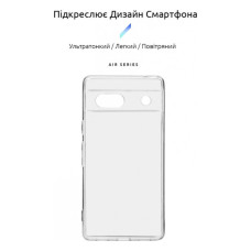 Чохол до мобільного телефона Armorstandart Air Series Google Pixel 7a Camera cover Transparent (ARM70855)