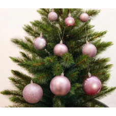 Ялинкова іграшка House Of Seasons H&S 46 шт 8 см 6 см 4 см Бузковий (8720362102090)