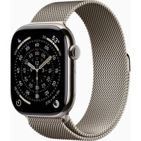 Смарт-годинник Apple Watch Series 11 GPS + Cellular 46mm Natural Titanium Case with Natural Milanese Loop - M/L (MFD04RK/A)