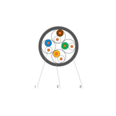 Кабель мережевий OK-Net UTP 305м cat.5e патч зовнішній (U/UTP-cat.5E-SL patch) (КГПП-ВП (100) 4*2*AWG26/7)