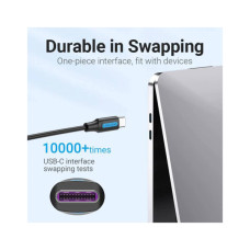 Дата кабель USB-C to USB-C 1.0m 2.0 100W VENTION (COTBF)