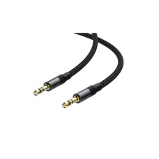 Кабель мультимедійний 3.5mm M to 3.5mm M 1.0m black Acefast (6974316285267)