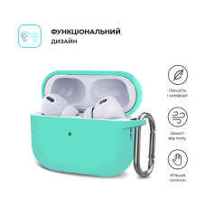 Чохол для навушників Armorstandart Hang Case для Apple AirPods Pro 2 Mint Green (ARM68589)